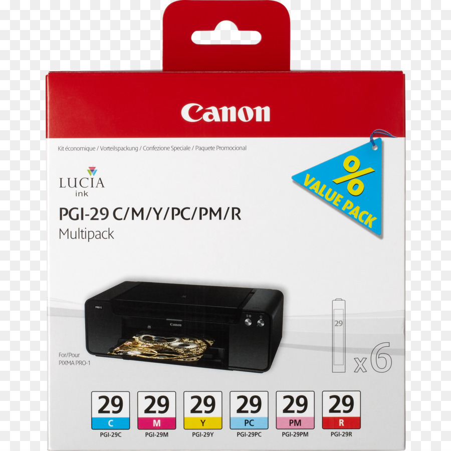 Canon PowerShot Pro1 Inkjet Druck Drucker, CMYK Farbmodell - Multipack