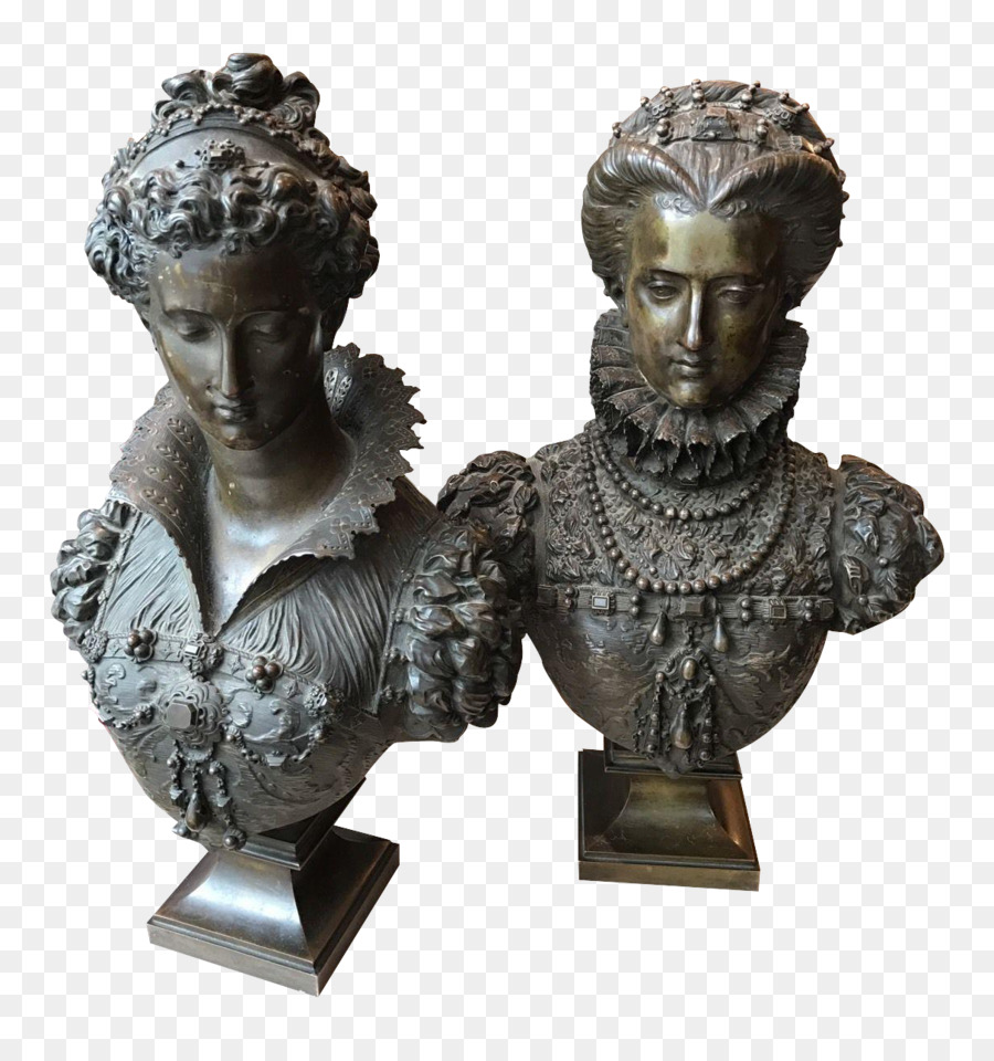 Scultura in bronzo Busto Museo di Belle Arti di Valenciennes - Maria de' Medici