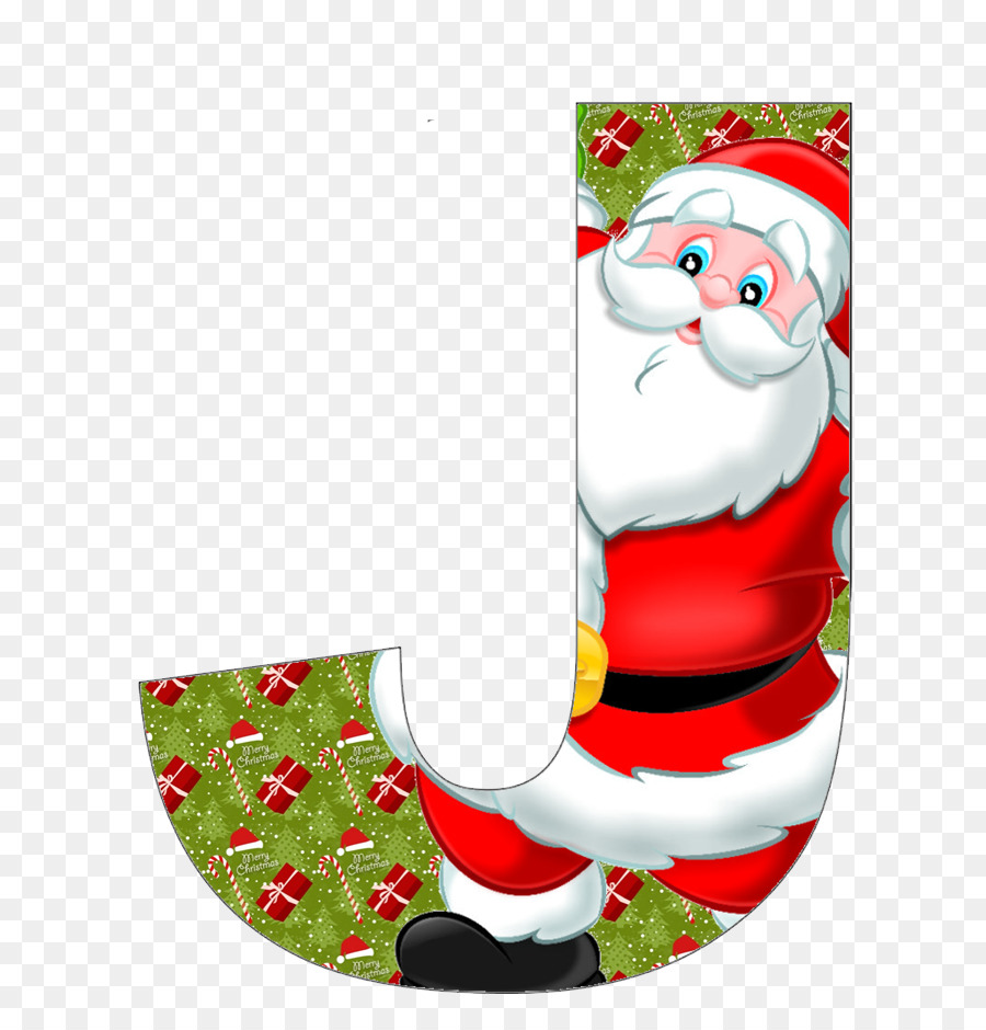 Weihnachtsmann-Buchstabe-Alphabet-Weihnachtsclipart - Weihnachtsmann