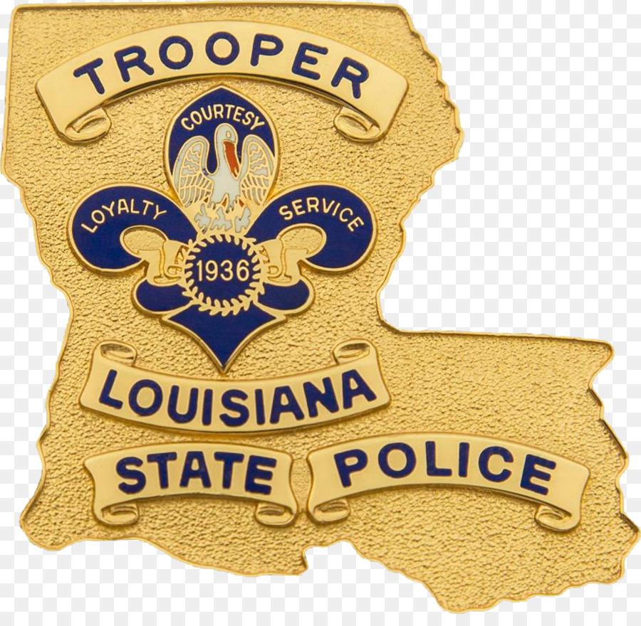 Distintivo Trooper della polizia di stato della Louisiana - la polizia