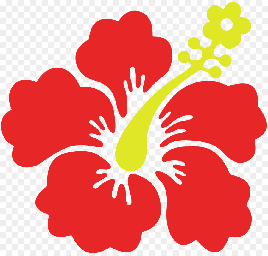 Hoa Shoeblackplant Hawaii bụt Sticker Clip nghệ thuật - hoa