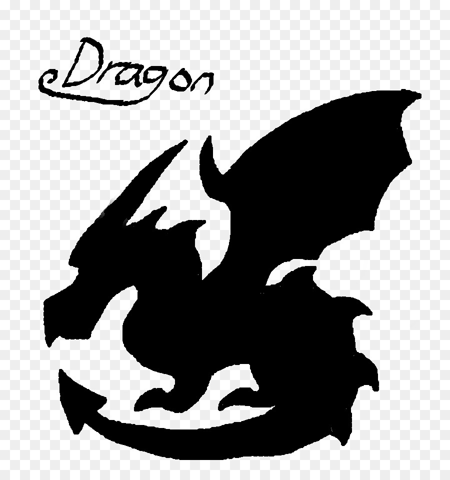Drachen-Fantasy-Silhouette Clip art - Drachen