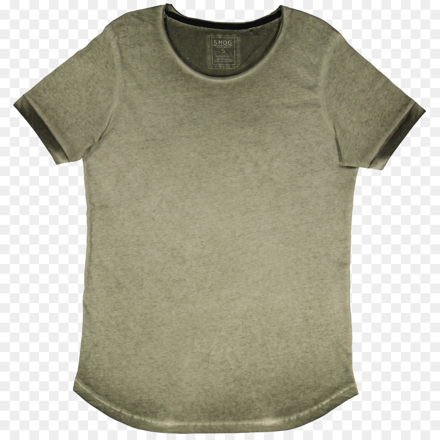 T-shirt Maglia Henley shirt in Cotone con Maniche - Maglietta