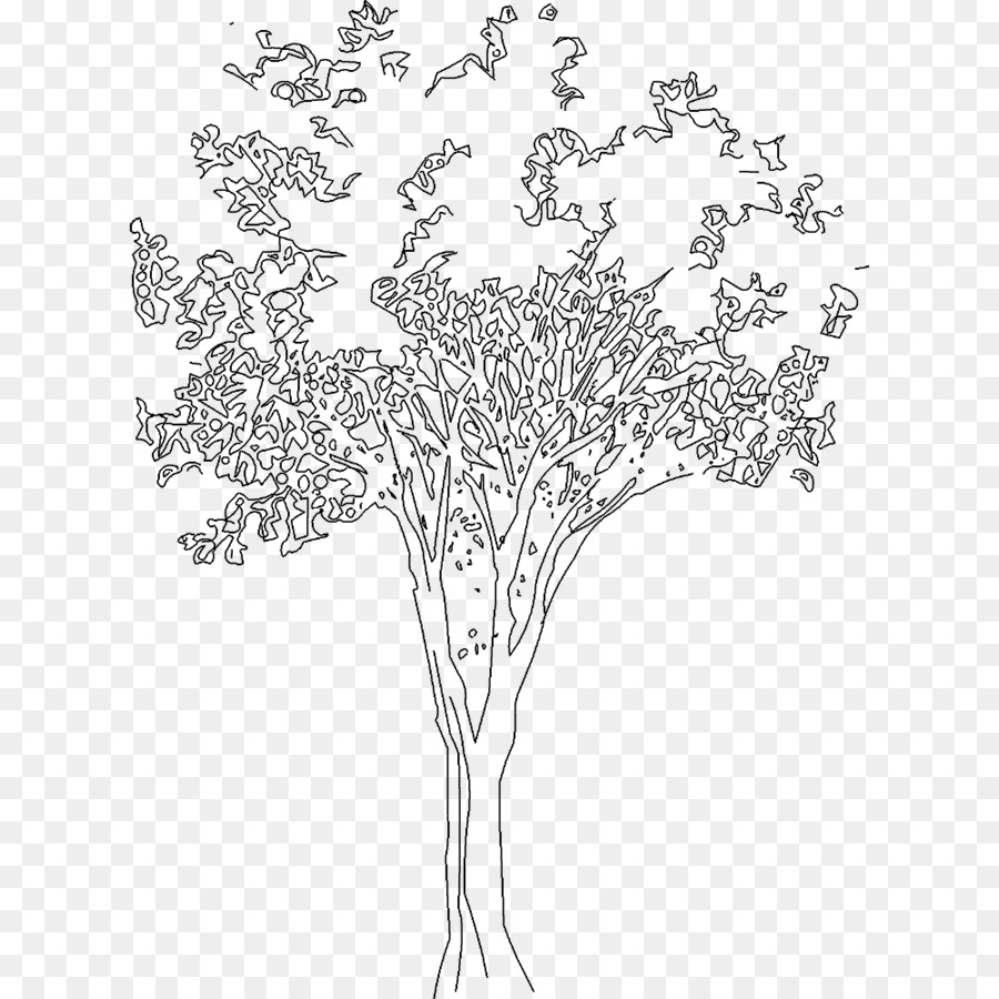 Black & White Tree Sketch