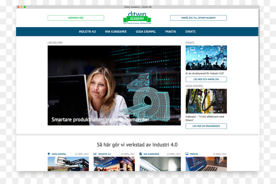 Pagina Web del Servizio di Nuovi media, la pubblicità Display - Design