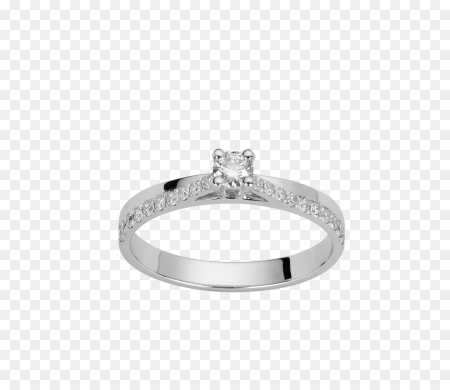 Ohrring Silber Hochzeit ring Solitär - Ring