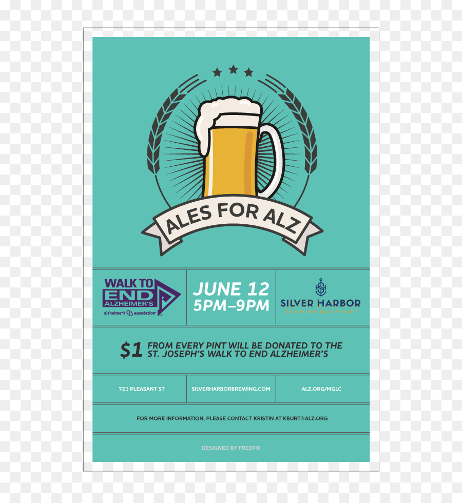 Poster Bia bệnh Alzheimer của Hiệp hội Logo - Bia