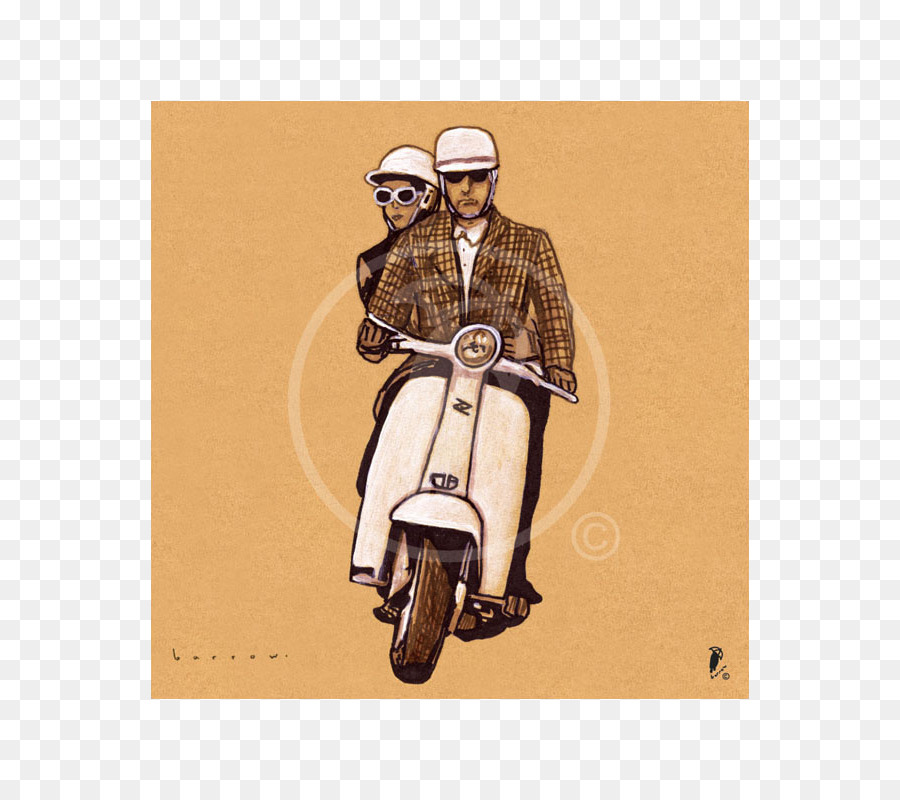 costume design - acquerello scooter
