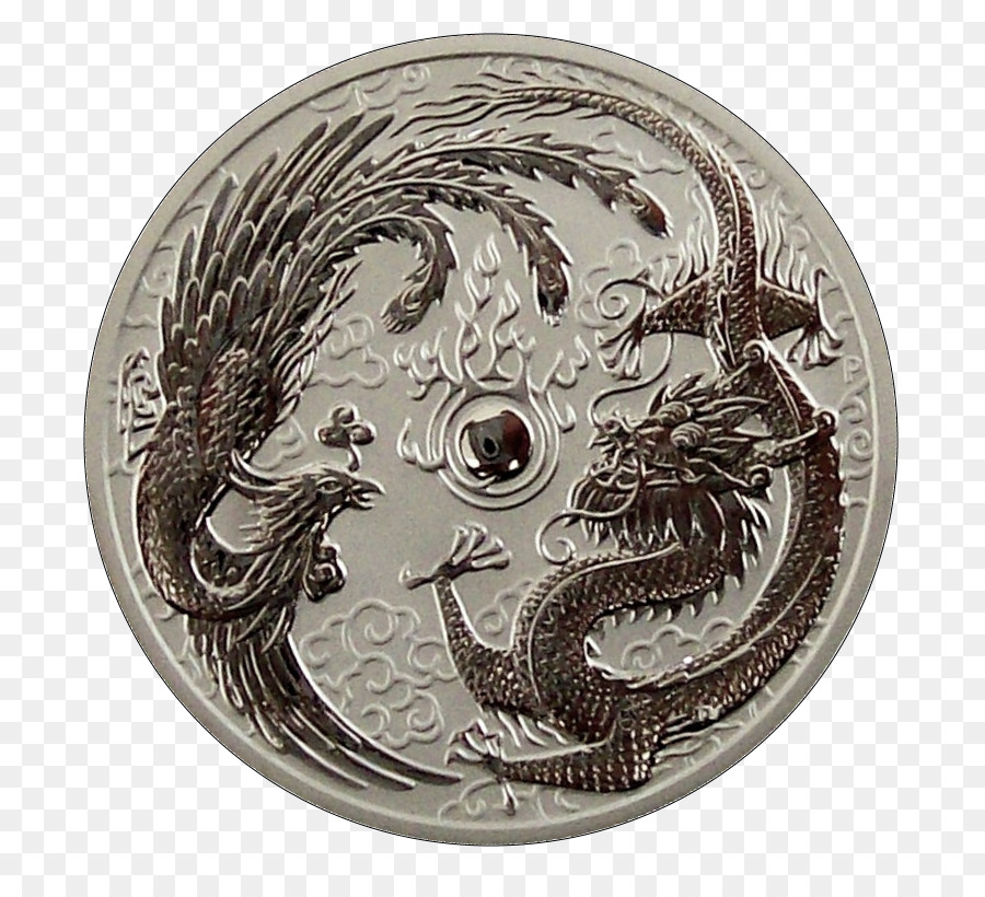 Moneta d'argento di moneta d'Argento Oncia d'Oro - argento