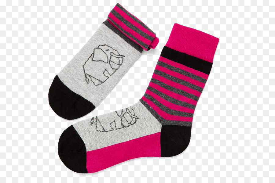 Socke Nashorn Kleidung Accessoires Einhorn - argyle Muster
