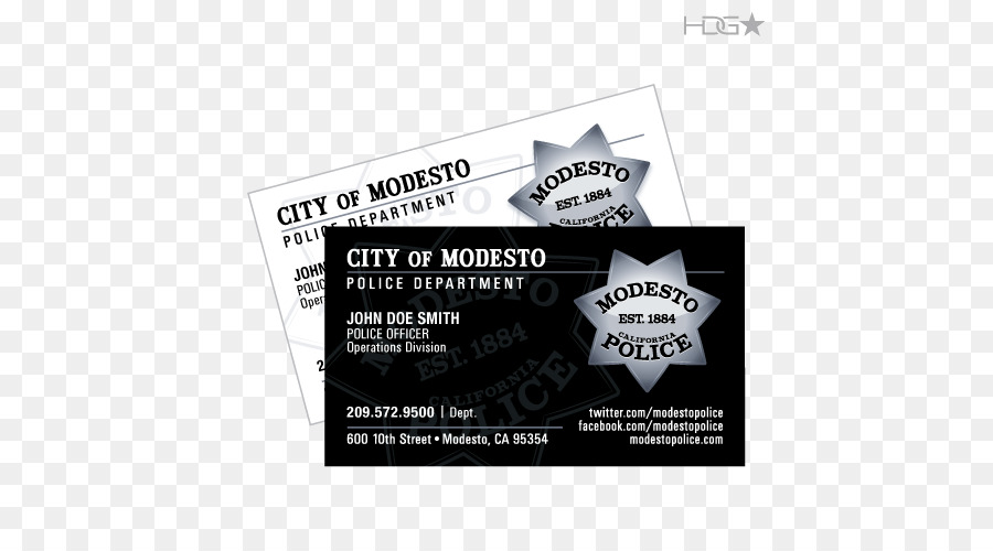 Visitenkarten Modesto Polizei Card City California City - Polizei