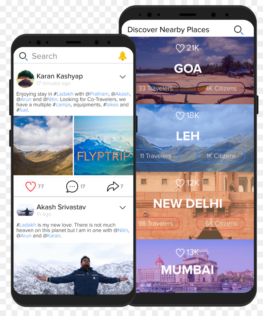 Reise Screenshot Smartphone - Reisen
