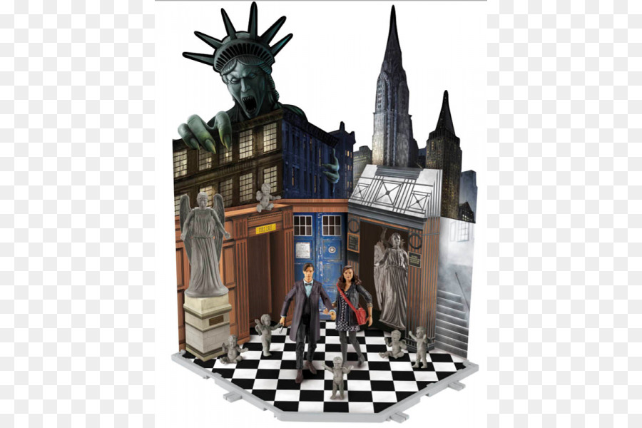 Gli Angeli Prendono Manhattan, Statua della Libertà TARDIS Edificio di Scacchi - statua della libertà