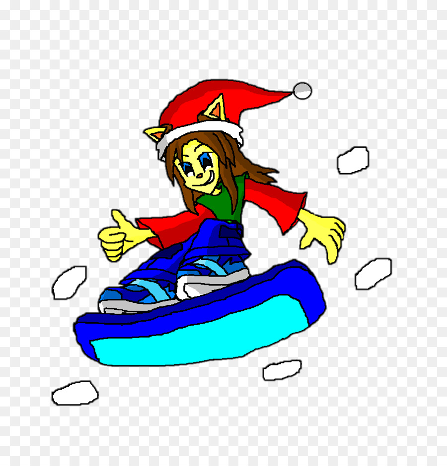 Cartoon Bootfahren Charakter Clip-art - Linie