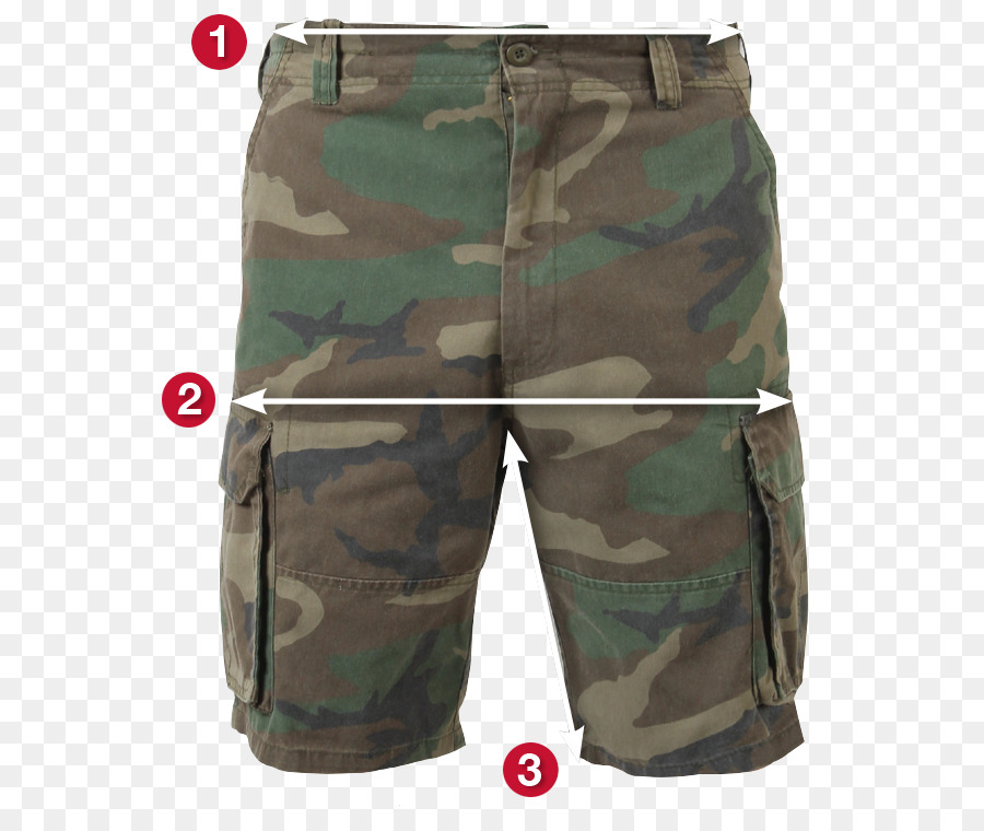 T-shirt Pantaloncini Battle Dress Uniform US Woodland Camouflage - Maglietta