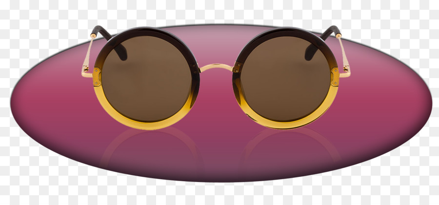 Sonnenbrille Brille - gelb gradient