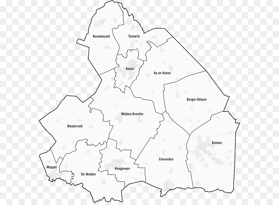 Assen Provinzen der Niederlande, die Niederländische Gemeinde-Map Region - Sicherheit region rotterdamrijnmond