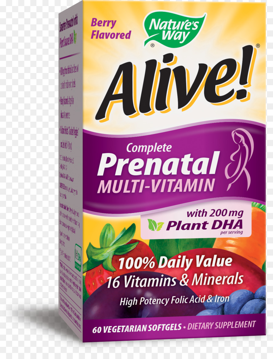 Multivitaminico Naturale alimenti vitamine Prenatali Softgel - Vitamine prenatali