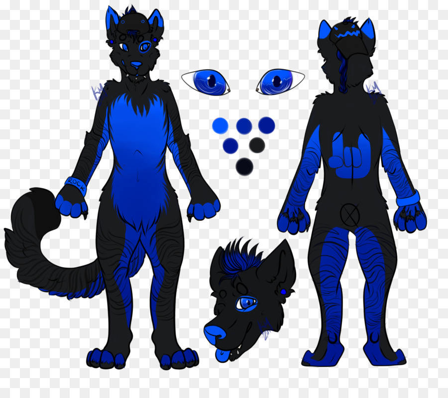 Katze Cobalt blue Demon Clip-art - Katze