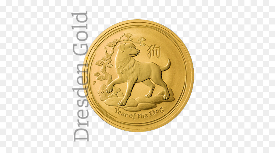 Đồng Tiền Vàng Perth Bạc Hà Dresden Lunar - Đồng xu
