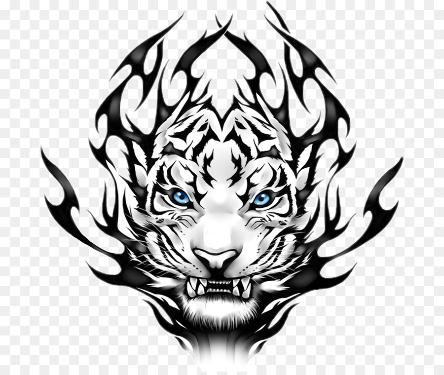 Weiße Tiger Martial Arts Tattoo ClipArt - Tiger