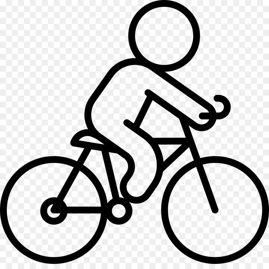 Carrello fisso, in bicicletta, - ciclista