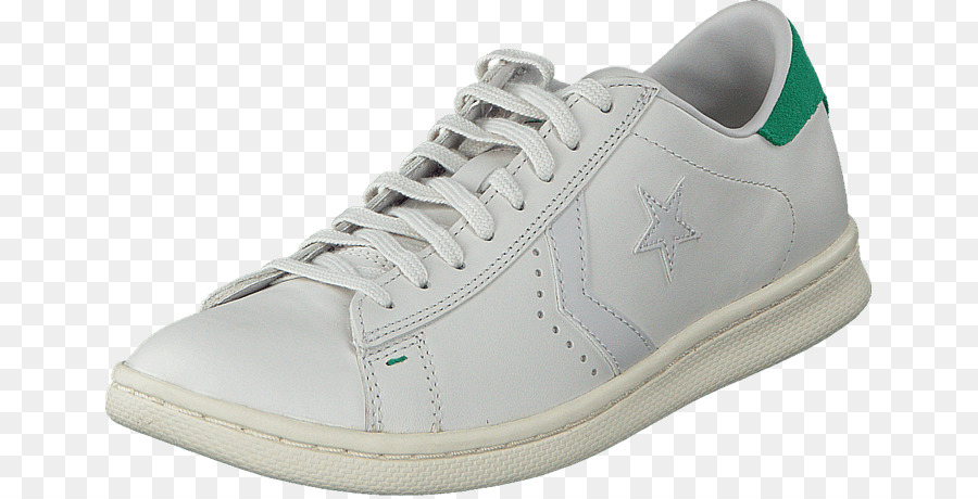 Sneakers Leder Schuh Weiß Adidas - grüner Staub