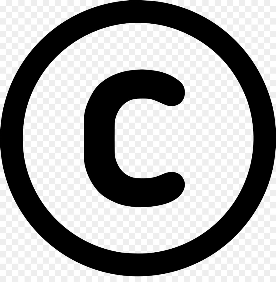 Tutti i diritti riservati Copyright simbolo il simbolo di marchio Registrato Creative Commons - diritto d'autore