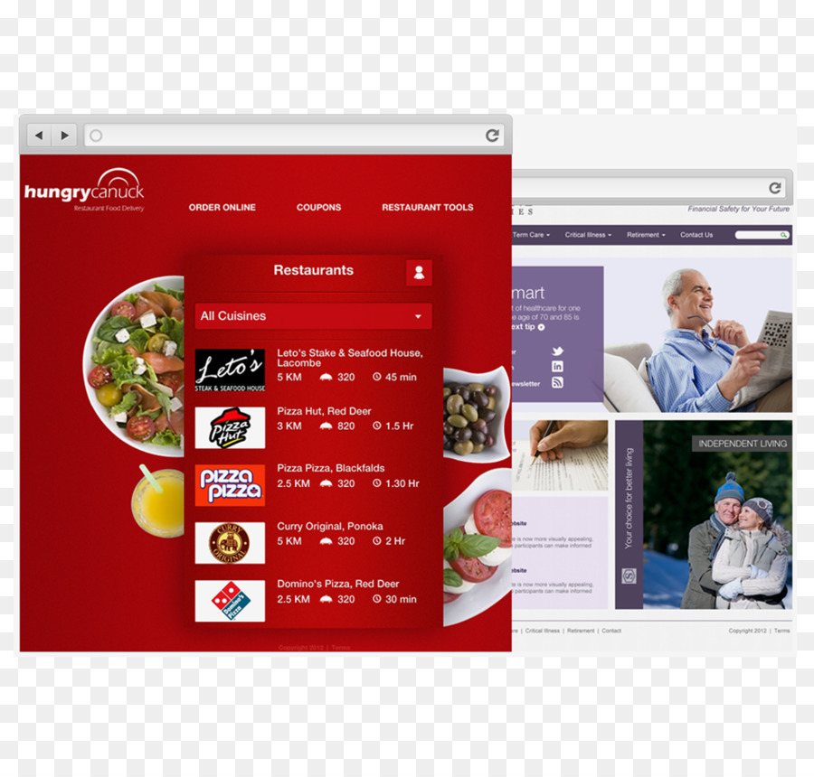 Web Seite Werbung Anzeigen, die Computer Software der Marke - Mittagspause