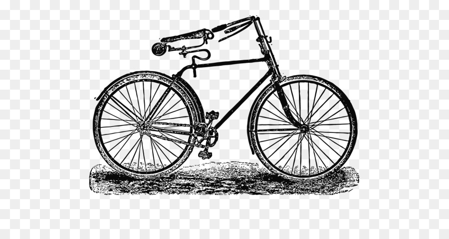 I Pedali Di Una Bicicletta Con Ruote Di Bicicletta Telai Di Biciclette Selle Per Bicicletta Da Corsa Pneumatici Per Biciclette - acquarello linea