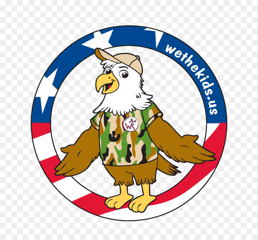 Der Weißkopfseeadler der Vereinigten Staaten Schnabel Kind - Adler Fahne