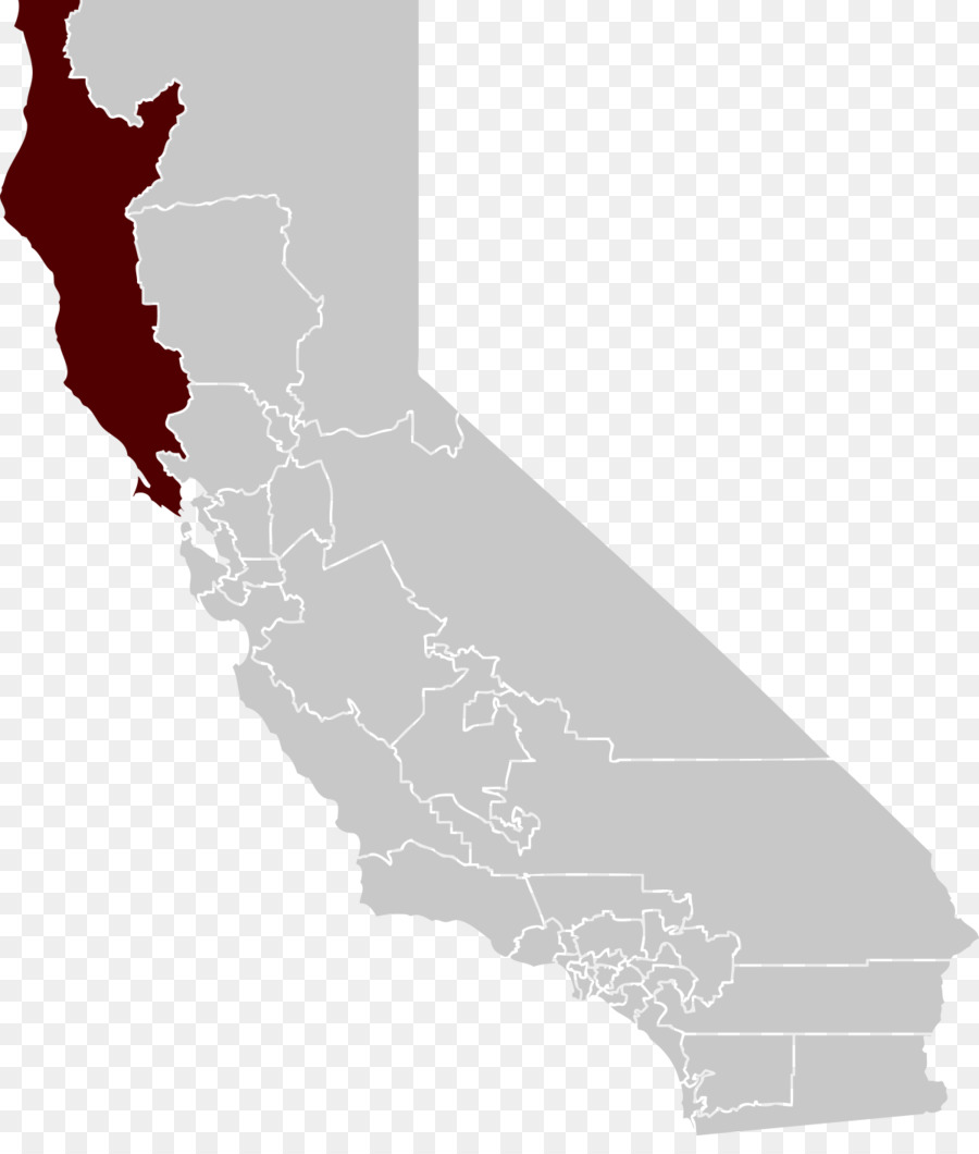 California ' s 2nd congressional district Ukiah San Anselmo Karte Kalifornien   2. Senat Bezirk - Anzeigen
