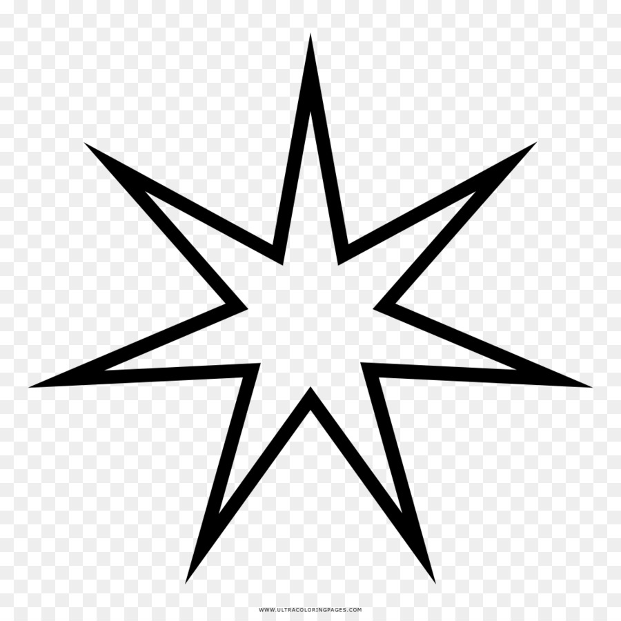Star Heptagram Symbol PRISMA - Sterne