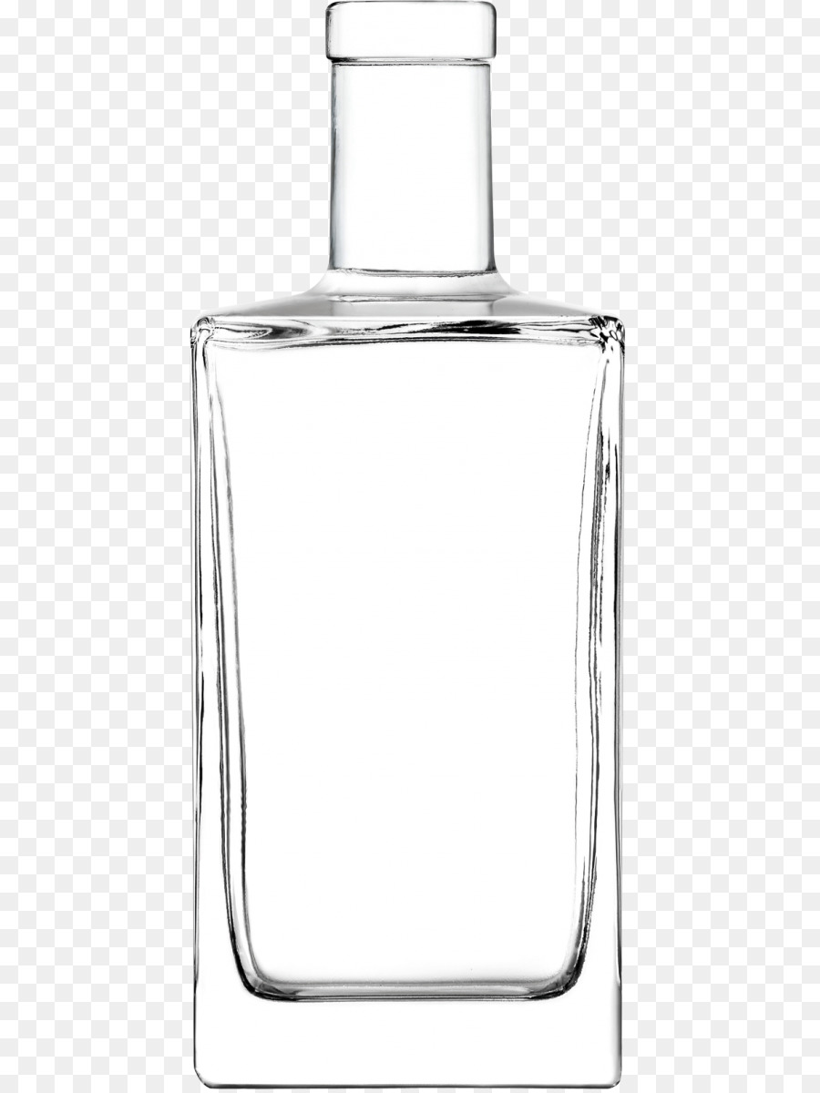 Glas Flasche Gin - Glasplatte