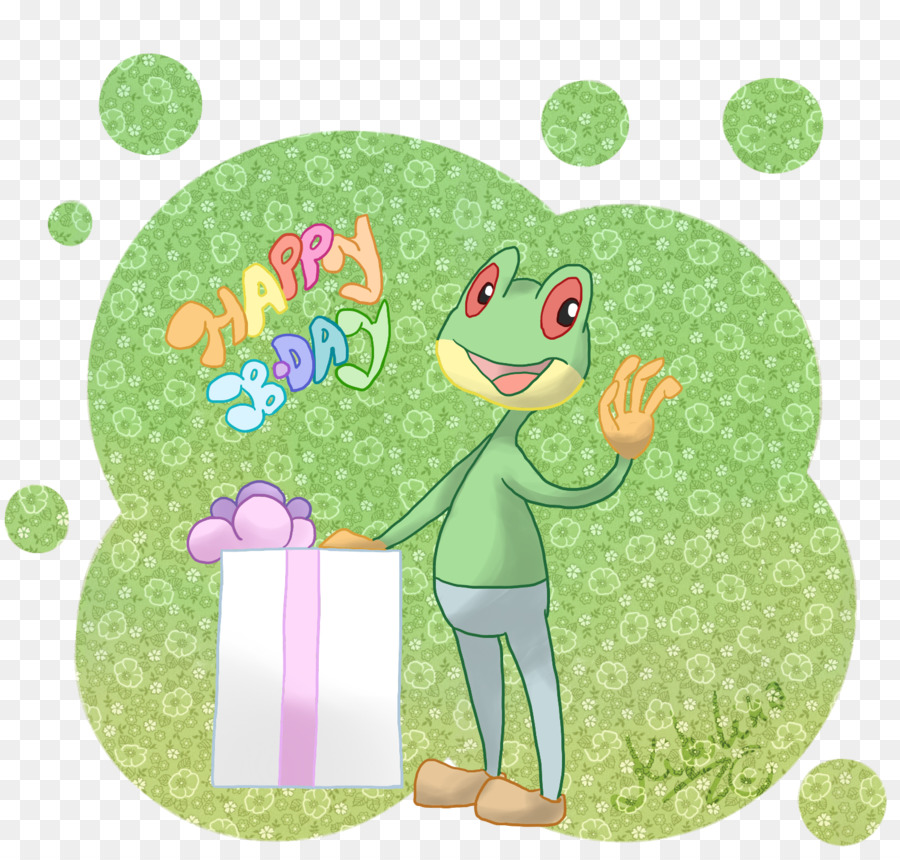 Amphibien-Cartoon-Grün Charakter - Amphibien