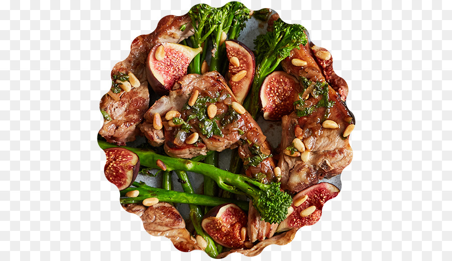 Brokkoli Vegetarische Küche mit Fleisch-Rezept Vegetarismus - Lammkoteletts