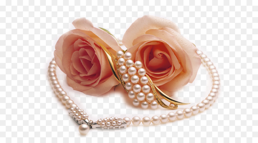 Perlenkette Rose Perle Halskette Schmuck - Tauchen