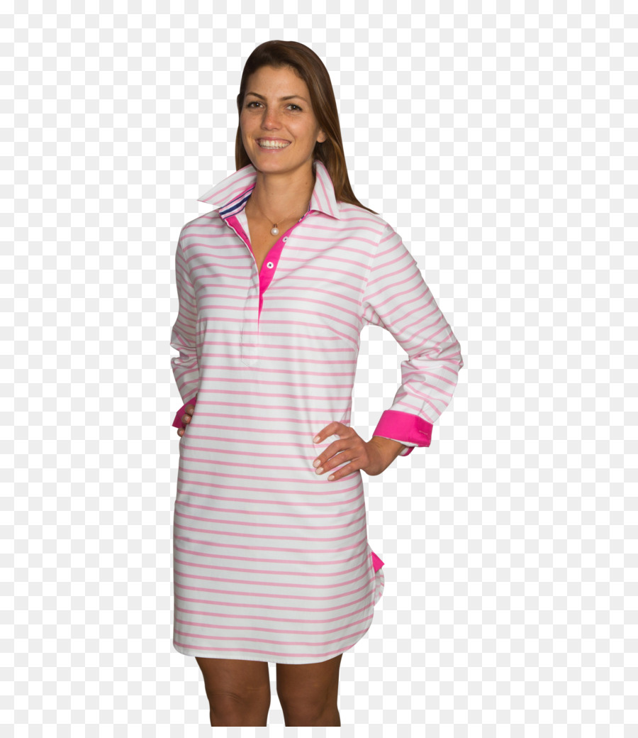 Blusenkleid Rock Kleid shirt Rosa - Kleid