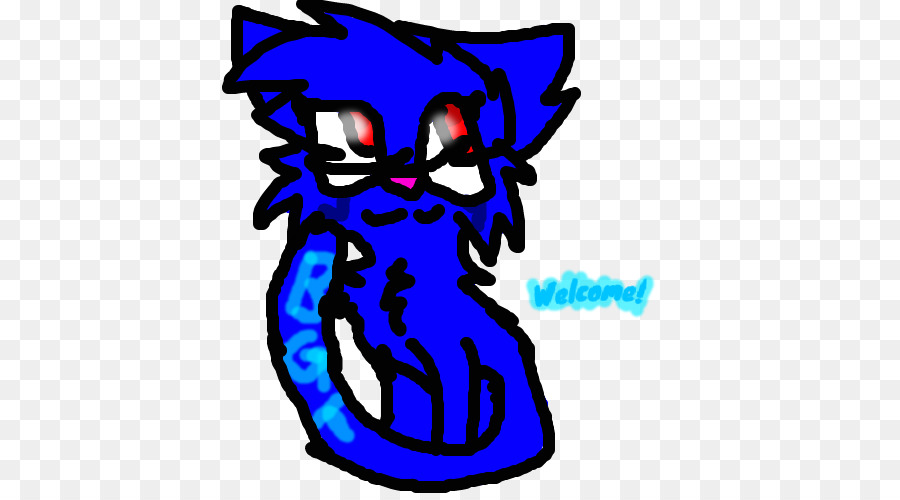Cartoon Legendäre Kreatur Electric Blue-Clip-art - Blue Tiger