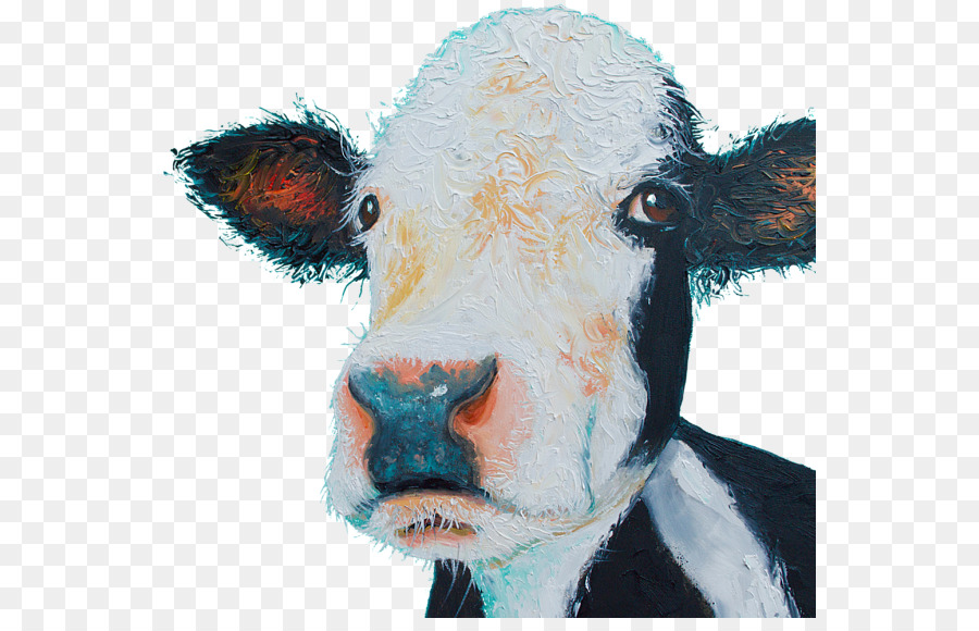 Vitello Hereford bestiame pittura a Olio - arte pittura