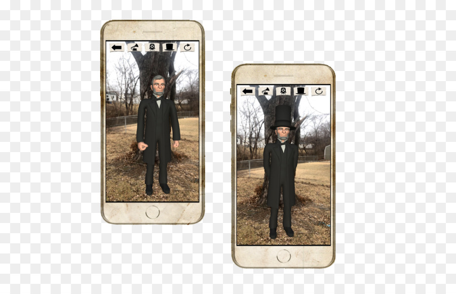 Gettysburg Adresse Flashcard Augmented reality Geschichte Lernen - Abraham Lincoln Hut