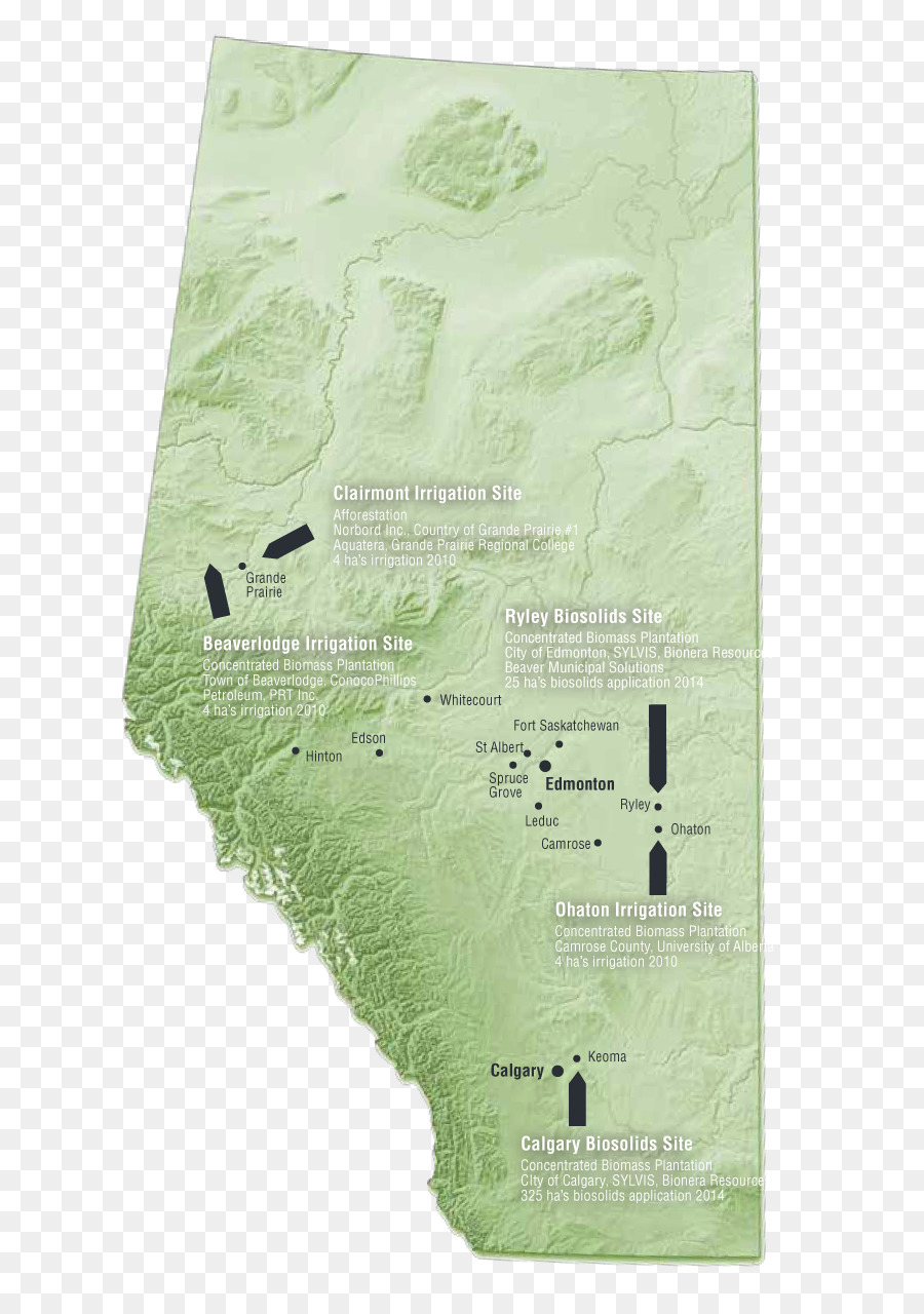 Alberta bản Đồ Bắc thảo nguyên sơ Đồ Mạng cấu - chất hữu cơ
