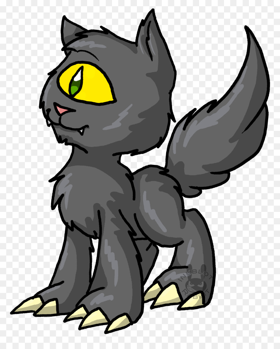 Die schnurrhaare von Kätzchen Schwarze Katze Kunst - Kätzchen