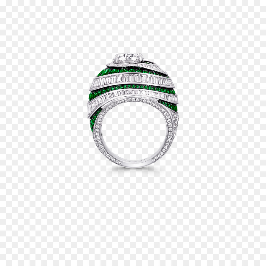 Ohrring Mit Smaragd-Baguette Graff Diamonds - Ring