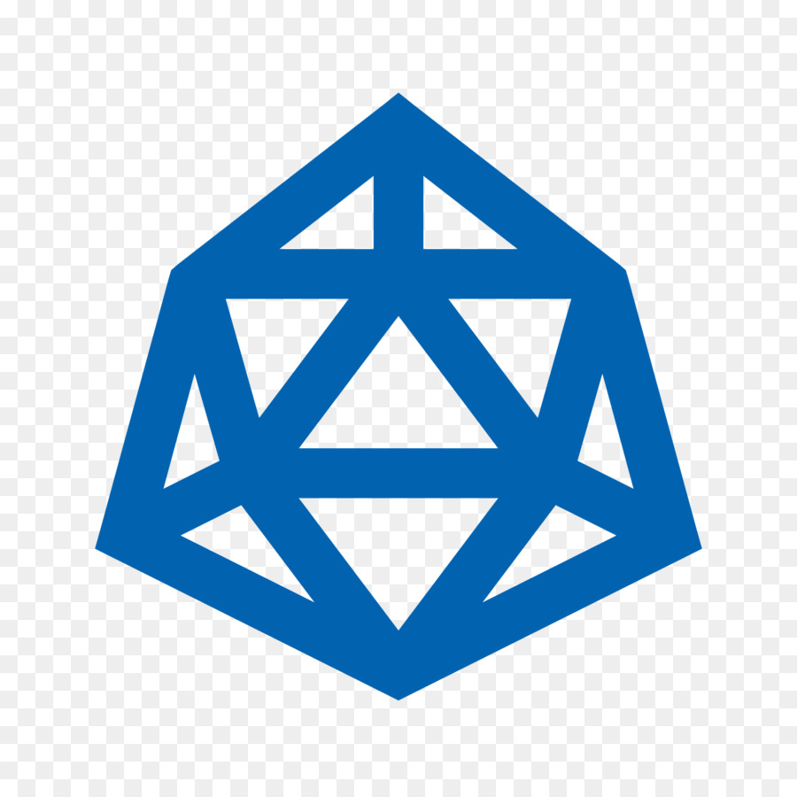 Icosahedron Blue