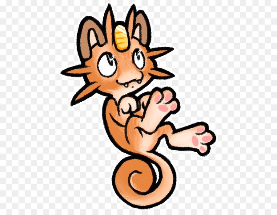 Whiskers Katze Roter Fuchs Cartoon ClipArt - orange Katze