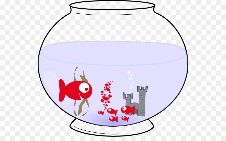 Goldfish Aquarium Bowl Clip art - Fisch
