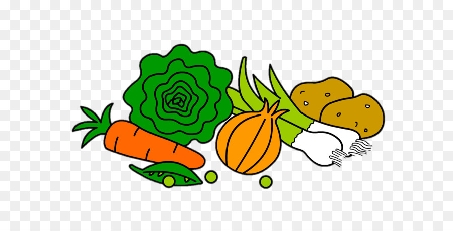 Zeichnung Gemüse-Obst clipart - Gemüsegarten
