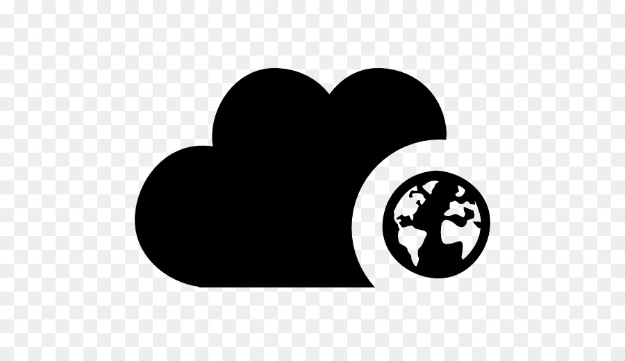 Simbolo Computer Icone clipart - nuvola nera