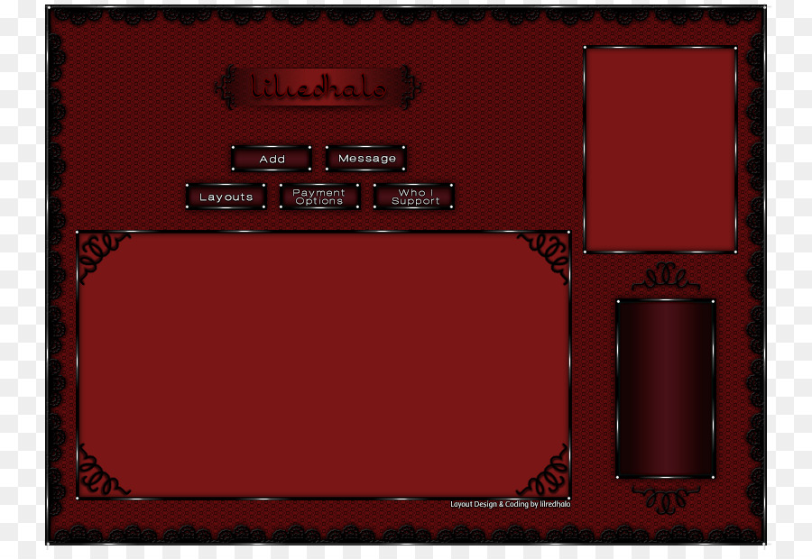 Red Background Frame